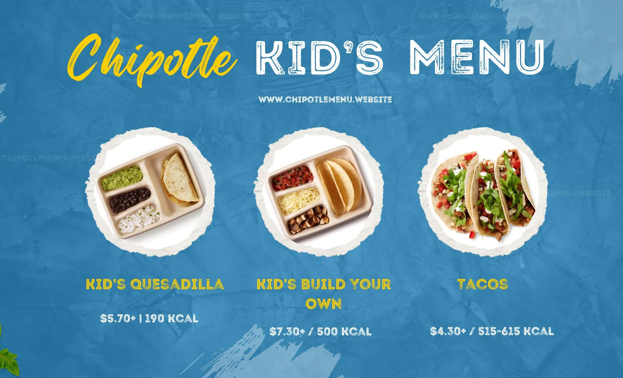 Chipotle Kids Menu