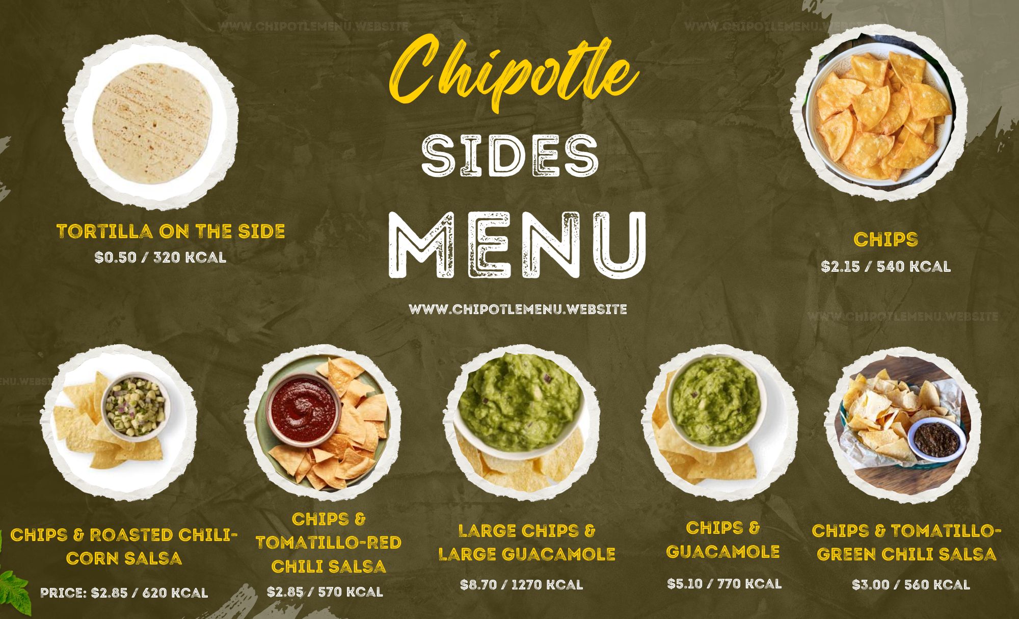 Chipotle Sides Menu